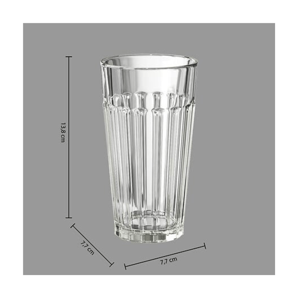 Alpha 55 Lot de 6 Gobelets Haut Lorenz Eau 35cl Élégant