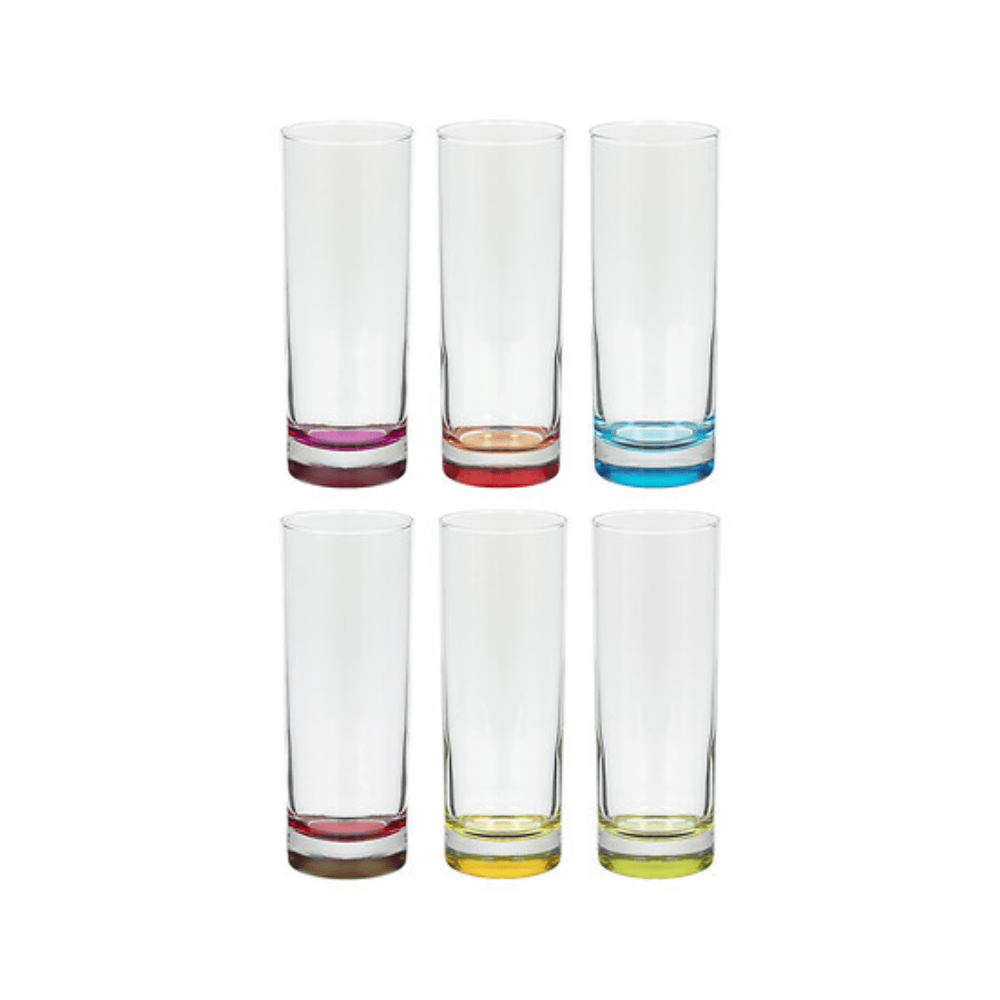 Alpha 55 Lot de 6 Gobelets Hauts Colori'Eau 31 cl en Verre