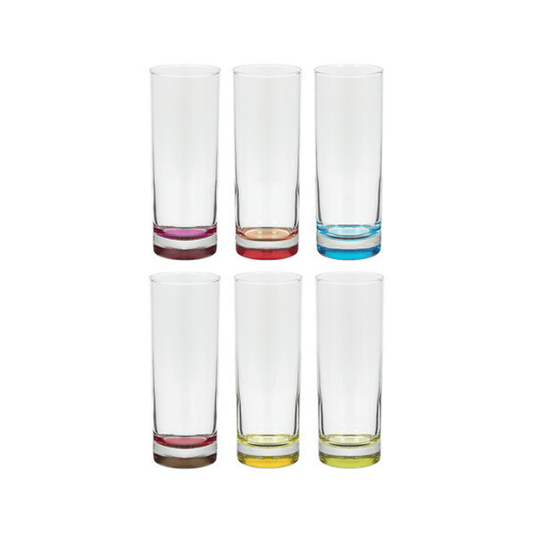 Alpha 55 Lot de 6 Gobelets Hauts Colori'Eau 31 cl en Verre