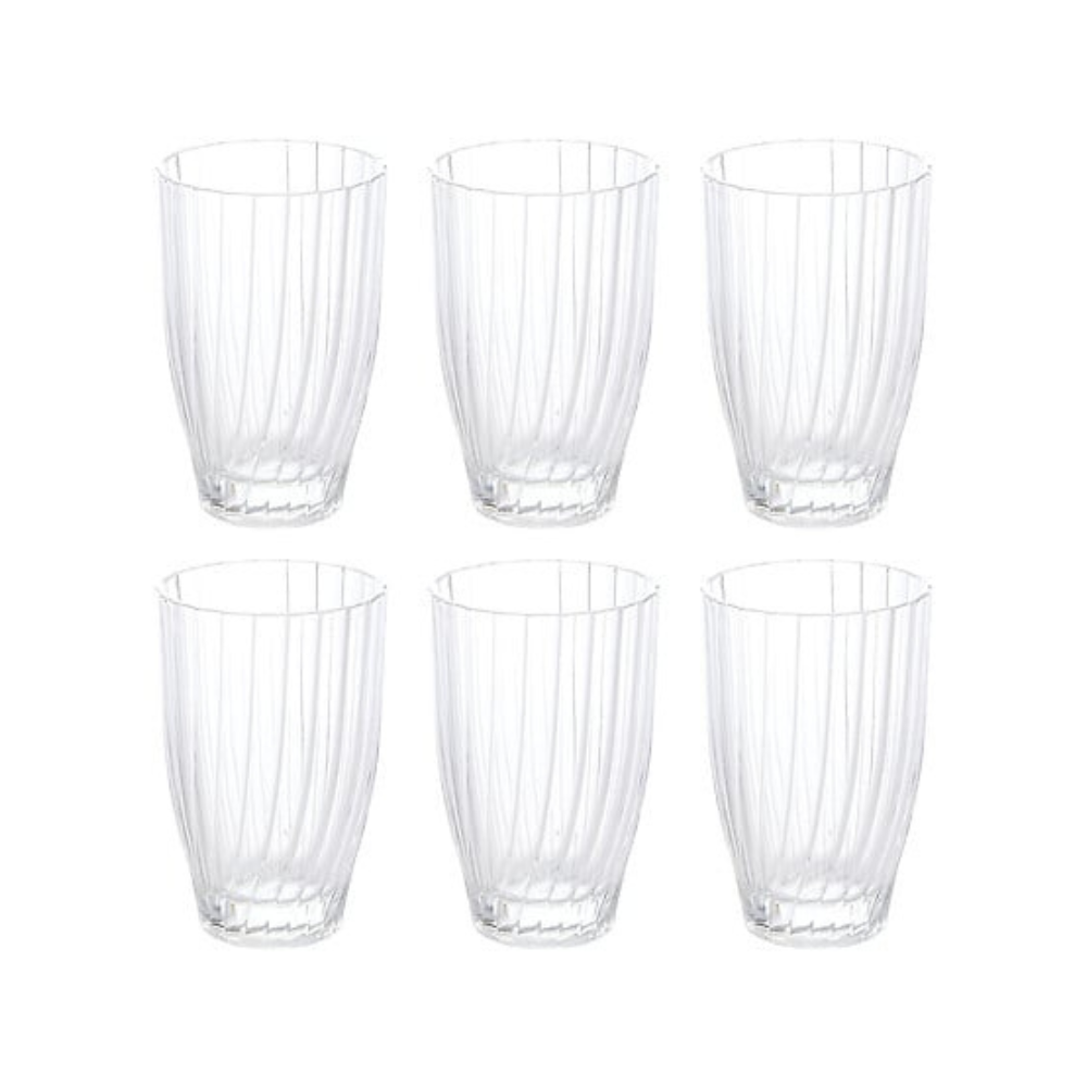 Alpha 55 Lot de 6 Gobelets Hauts Marg'eau 34 cl en Verre