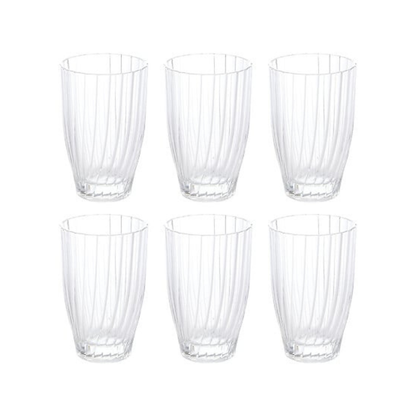 Alpha 55 Lot de 6 Gobelets Hauts Marg'eau 34 cl en Verre