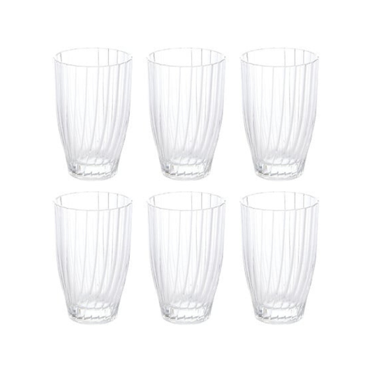 Alpha 55 Lot de 6 Gobelets Hauts Marg'eau 34 cl en Verre