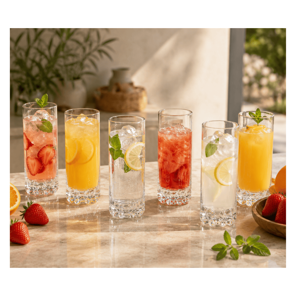 Alpha 55 Lot de 6 Gobelets Hauts Tin'eau 38 cl en Verre