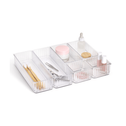 Alpha 55 Lot de 6 plateaux plastor PET transparent