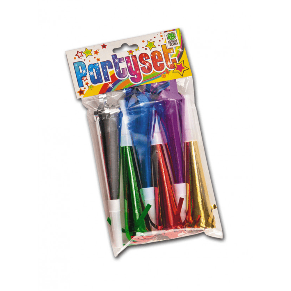 Alpha 55 Lot de 6 trompettes métallisées 18 cm