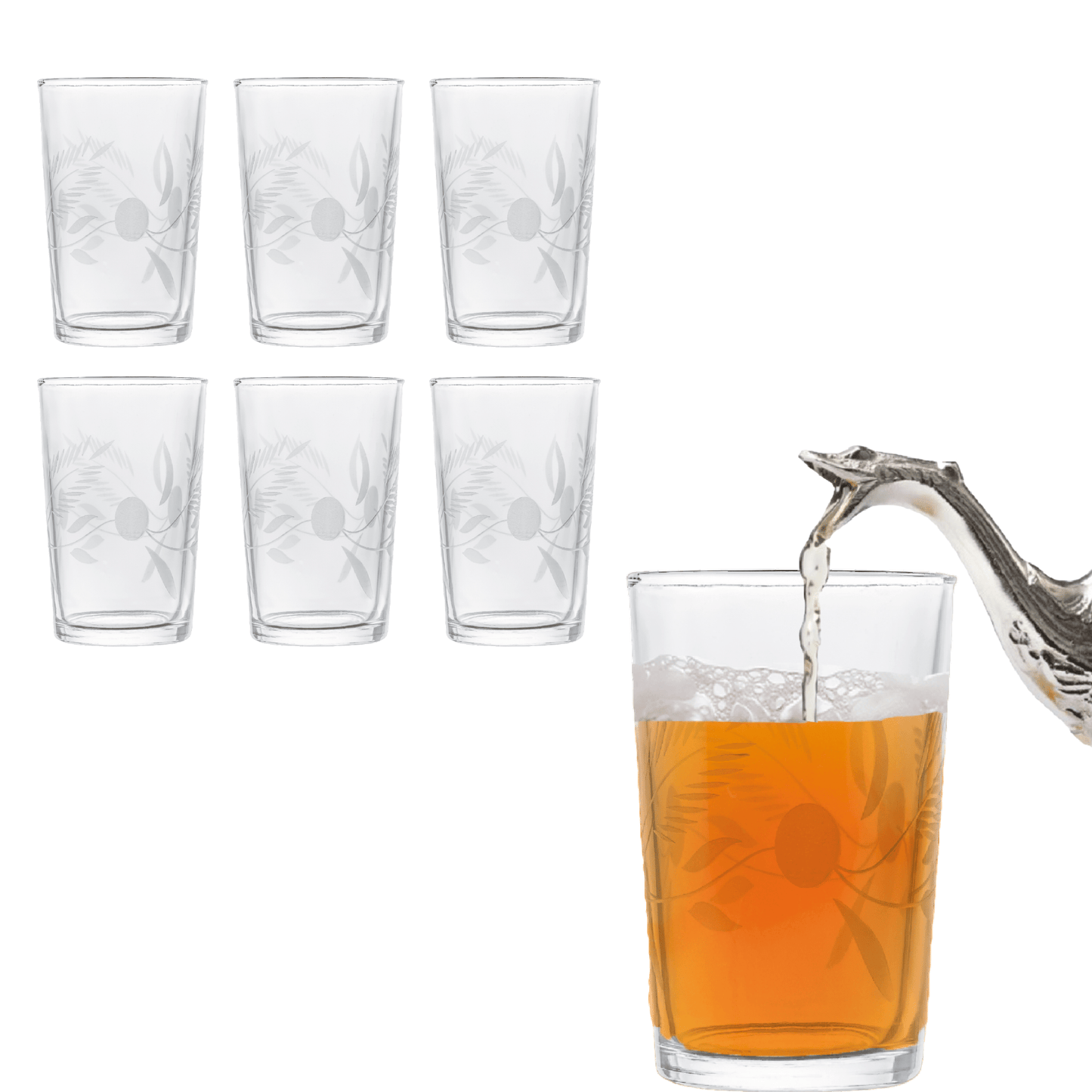 Alpha 55 Lot de 6 Verres à thé  ANBA