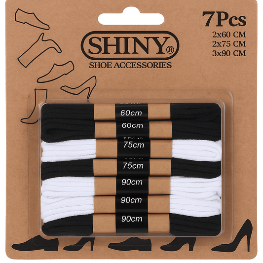 Alpha 55 Lot de 7 lacets chaussures en coton