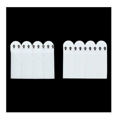 Alpha 55 Lot de 8 bandes fixation murale adhésives