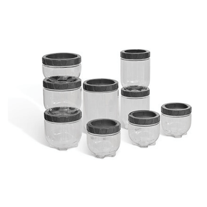 Alpha 55 Lot de 9 Boîtes Clipsy en Plastique