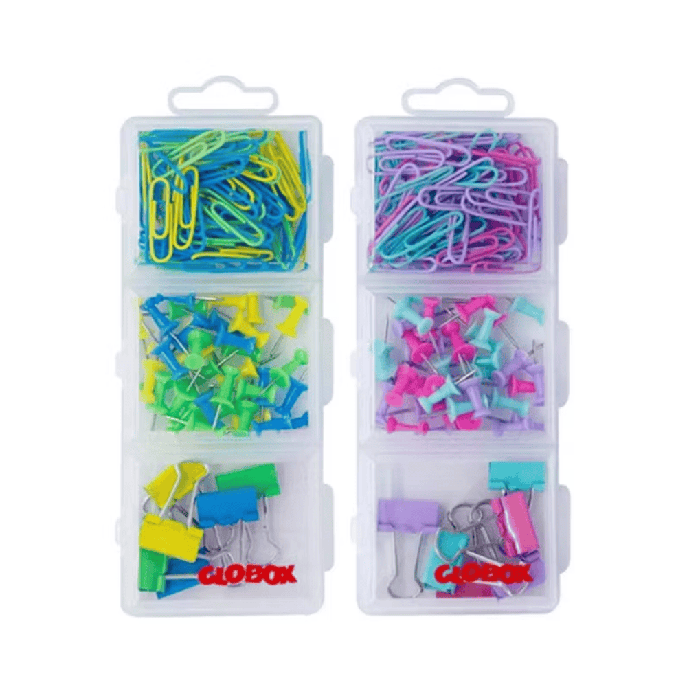 Alpha 55 Lot de Trombones, Clips et Punaises PUNIASE