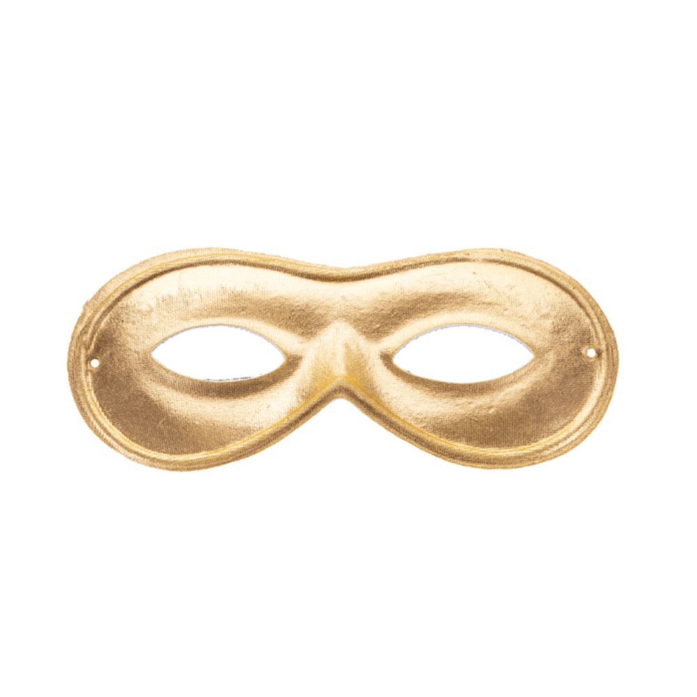 Alpha 55 Loup papillon satin métallisé doré – Élégant & chic