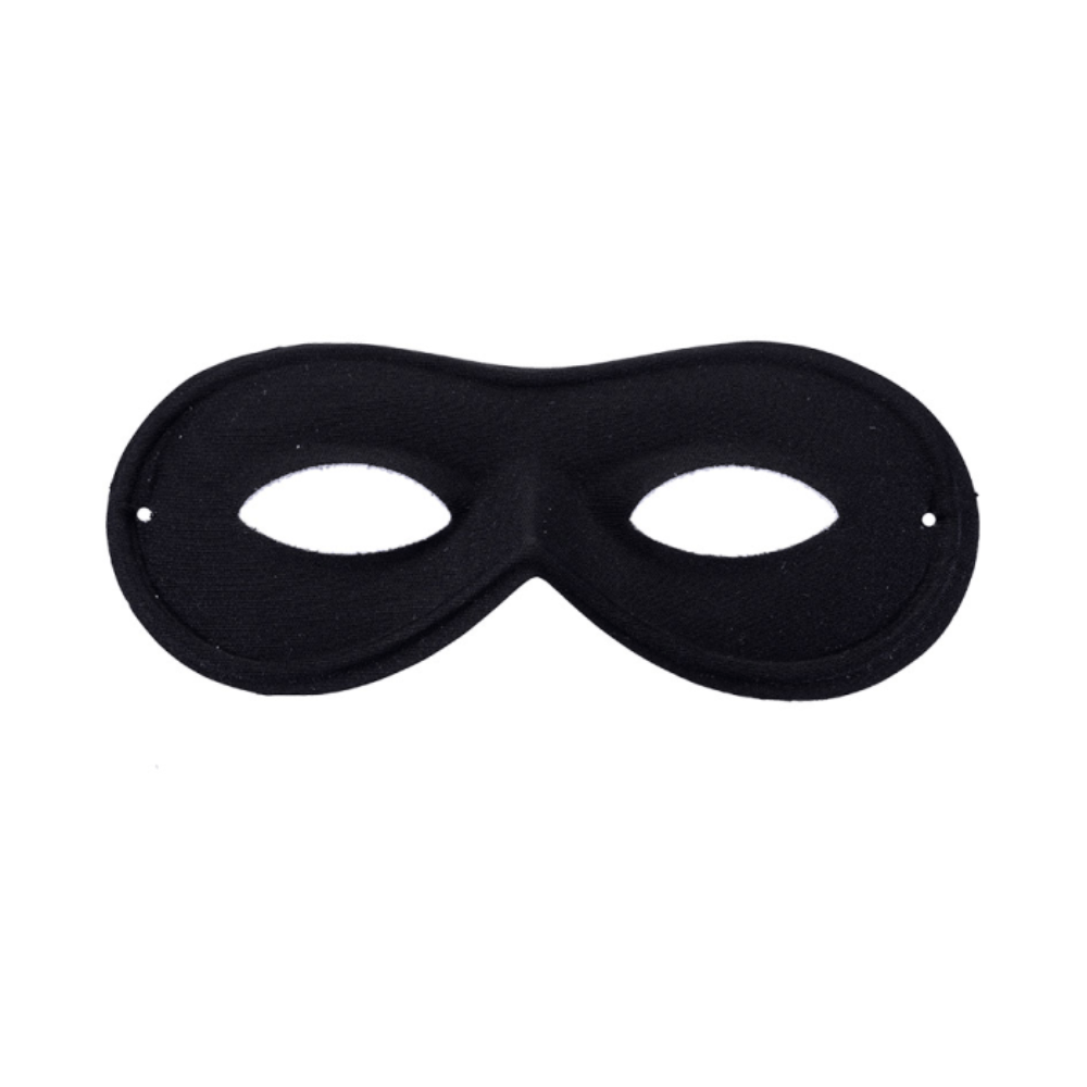 Alpha 55 Loup papillon satin uni noir – Élégant & intemporel