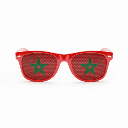 Alpha 55 Lunettes Maroc Rouges – Accessoire Supporter