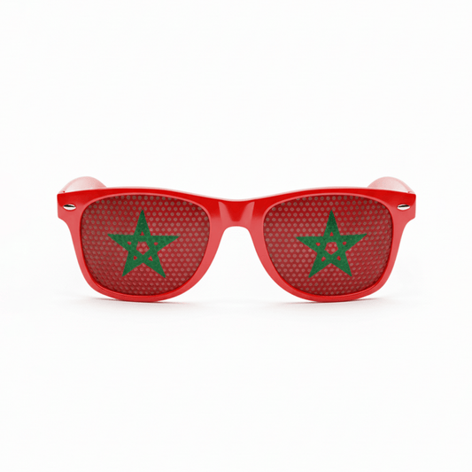 Alpha 55 Lunettes Maroc Rouges – Accessoire Supporter