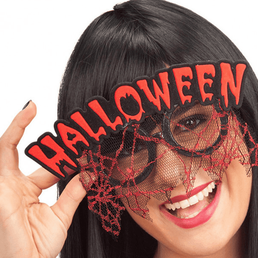 Alpha 55 lunettes Noir Lunettes Halloween en dentelle