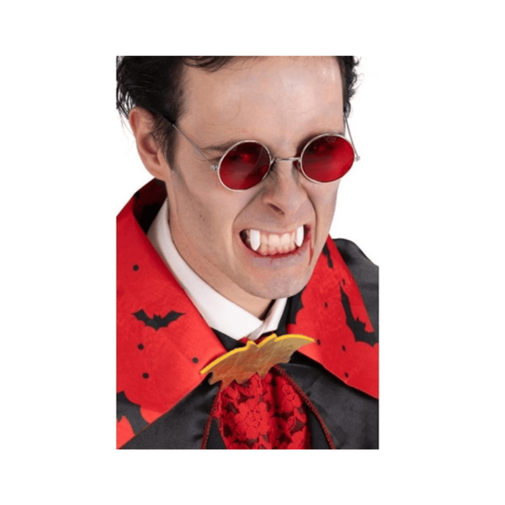 Alpha 55 Lunettes Vampire Rondes Rouges Accessoire Halloween
