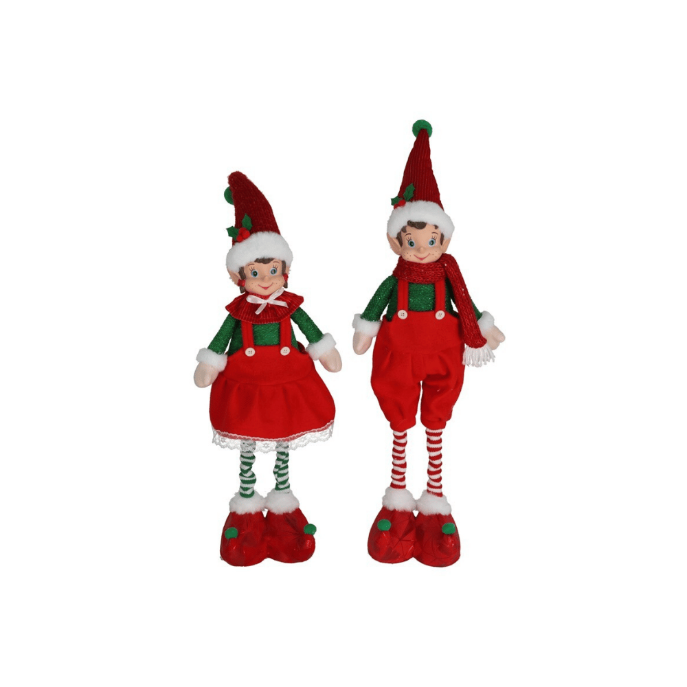 Alpha 55 Lutin Debout Garçon & Fille – Décoration de Noël
