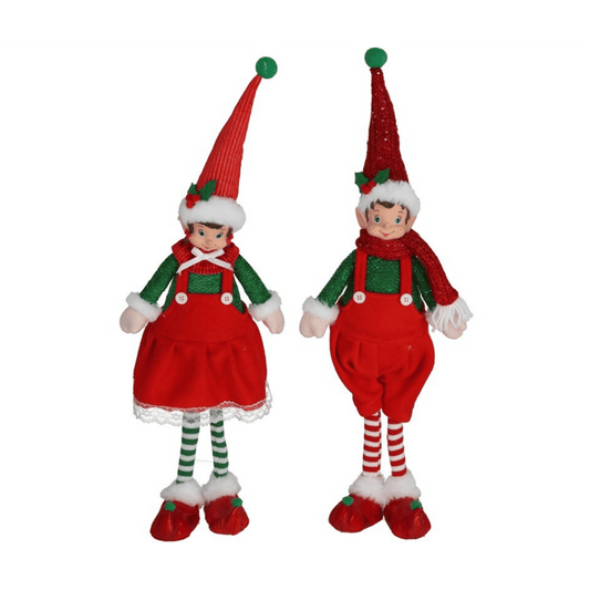 Alpha 55 Lutin garçon & fille – Décoration de Noël féérique