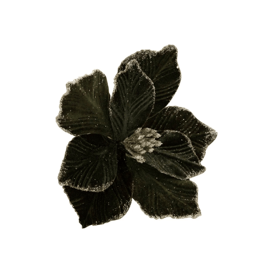 Alpha 55 Magnolia Kaki Pailleté sur Clip – Décor Noël