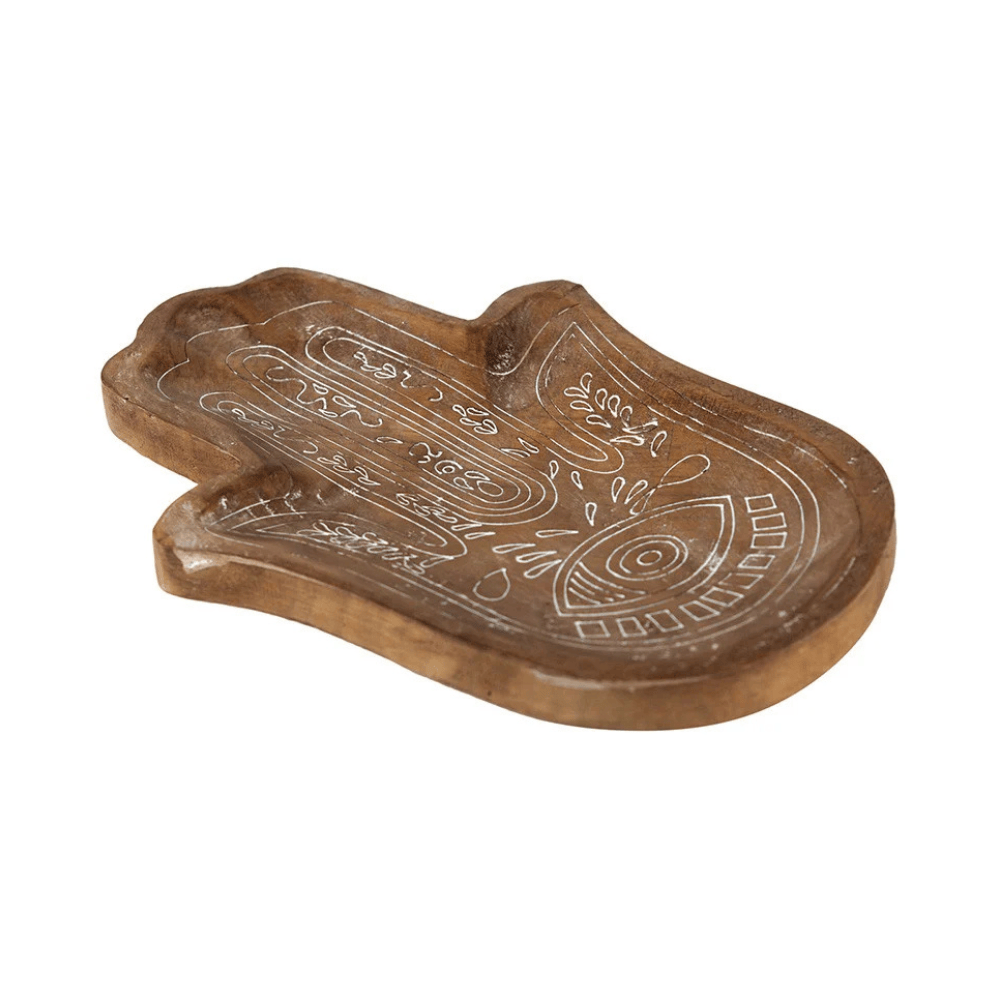 Alpha 55 Main de Fatma en bois Marron - Décoration Murale