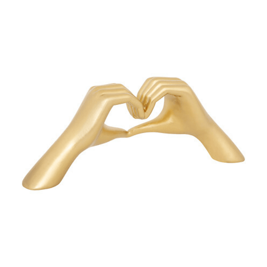 Alpha 55 Mains Cœur Déco Amy 31 cm en Résine