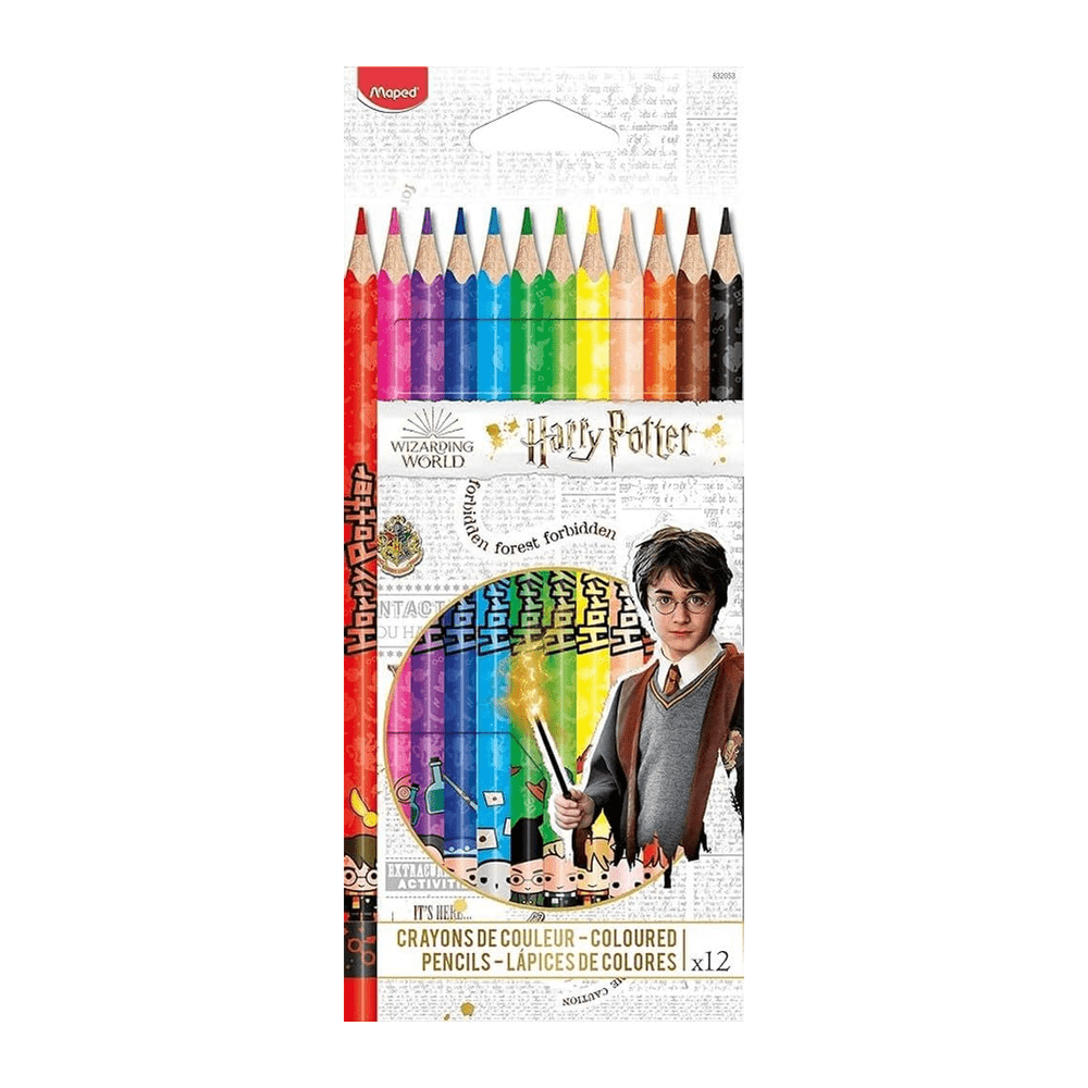 Alpha 55 Maped, 12 crayons de couleur "design Harry Potter"