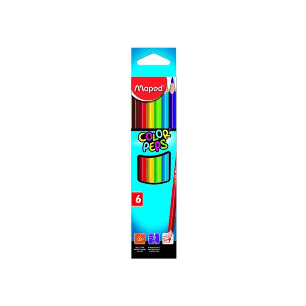 Alpha 55 Maped color'peps 6 crayon couleurs fluo