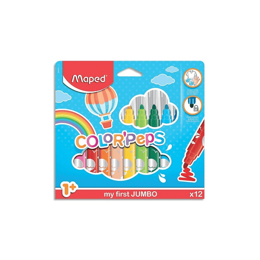Alpha 55 Maped color'peps feutre x12 my first jumbo
