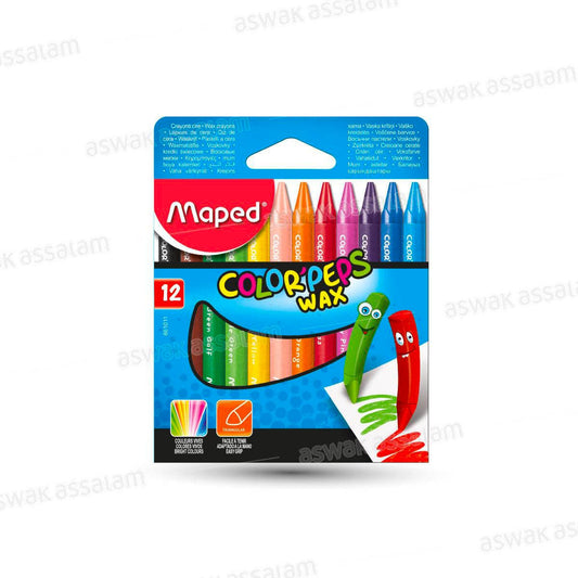 Alpha 55 Maped Color'peps set de 12 crayons cire