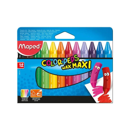 Alpha 55 Maped Color'peps set de 12 crayons cire Jumbo