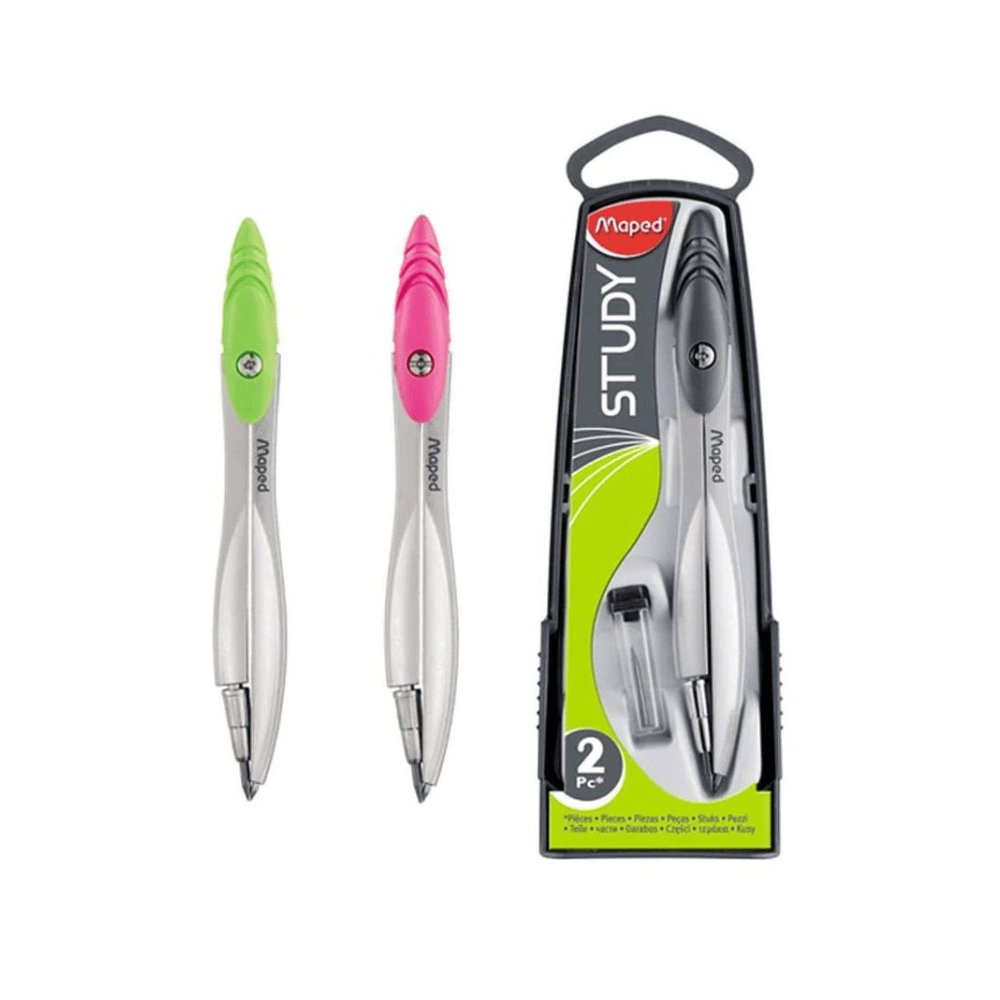 Alpha 55 Maped Compas Study Mine Classic – 3 Coloris Assortis