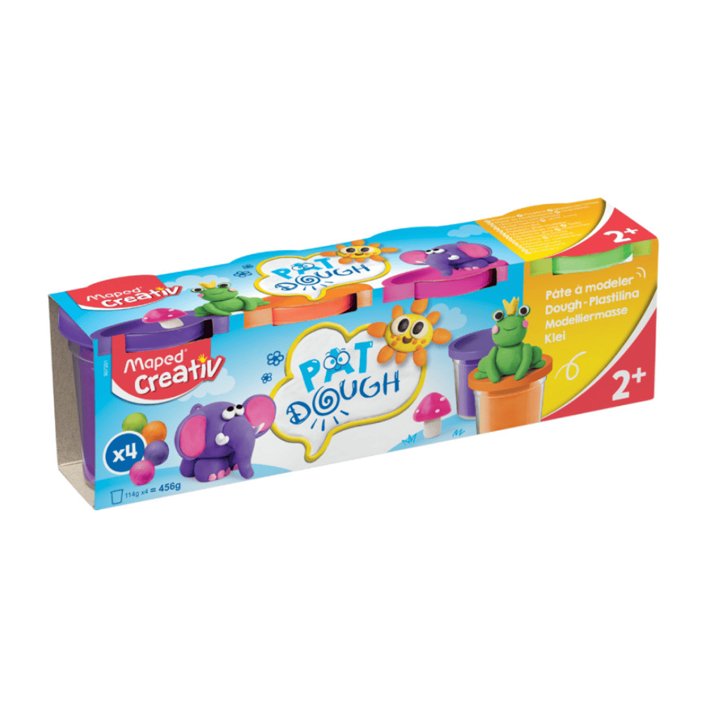 Alpha 55 Maped Creativ Pâte à Modeler Fancy – 4 Pots de 114 g