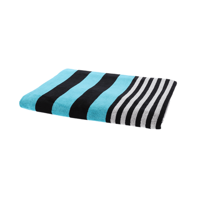 Alpha 55 Marine bleu Drap de plage Marine blanc en velours 100x180 (couleur aléatoire)