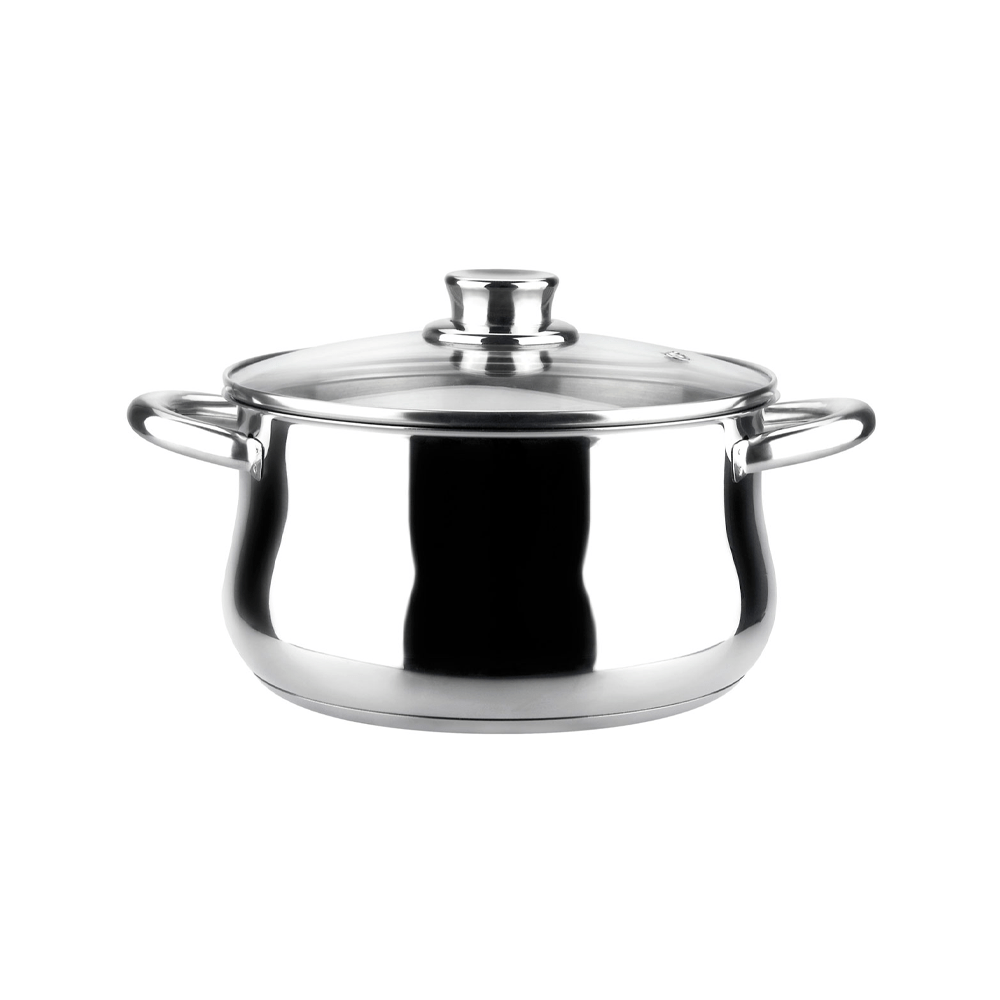 Marmite basse en inox 24 cm : Idéal de Magefesa