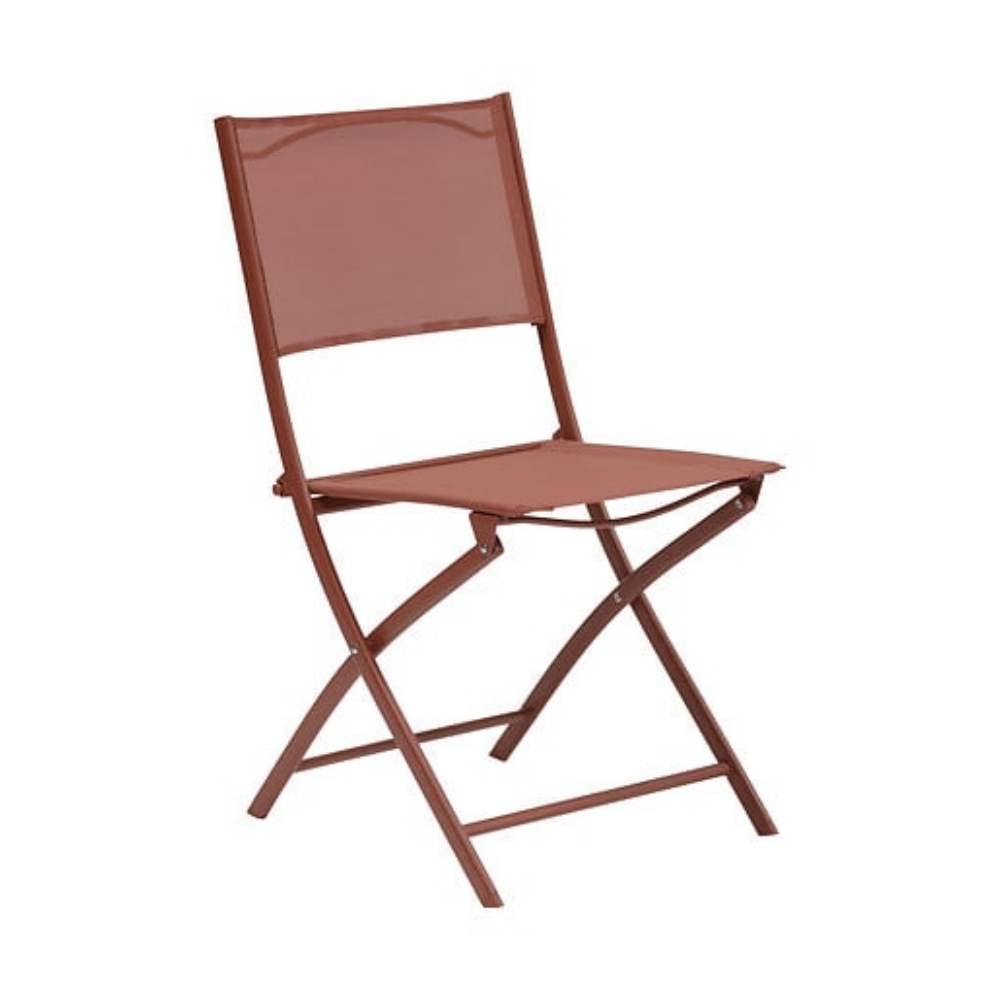 Alpha 55 Marron Acajou Chaise pliante Modula acajou pratique extérieur