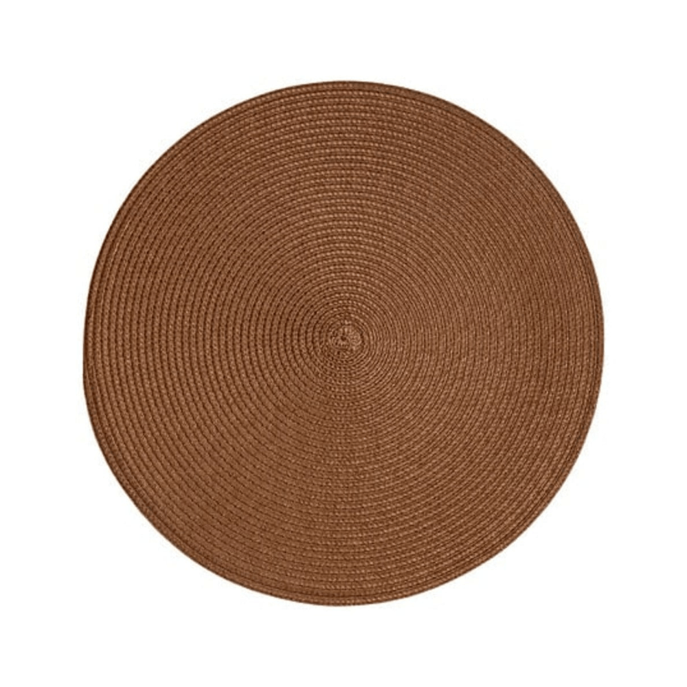 Alpha 55 Marron Caramel Set de table tressé naturel élégant