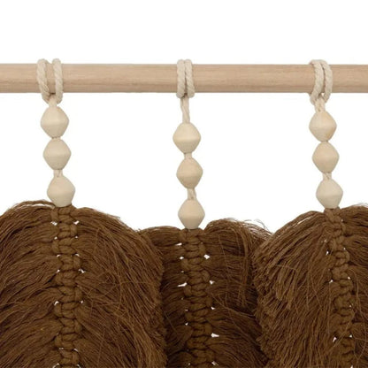 Alpha 55 Marron Déco Murale Feuilles En Tissu "odina"