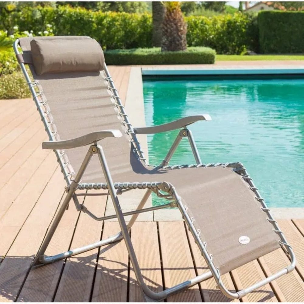 Alpha 55 Marron Fauteuil inclinable pliant "Silos"