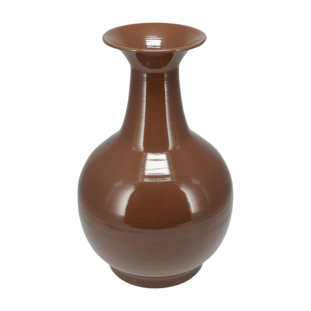 Alpha 55 Marron Vase en zinc décoratif au style authentique