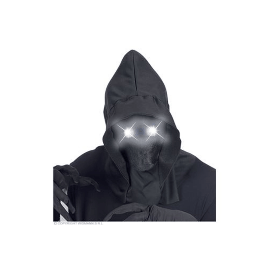 Alpha 55 Masque Capuche Sans Visage Yeux Lumineux Blanc