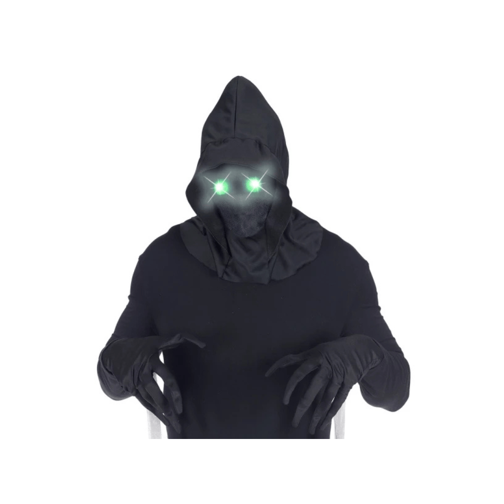Alpha 55 Masque Capuche Sans Visage Yeux Lumineux Vert