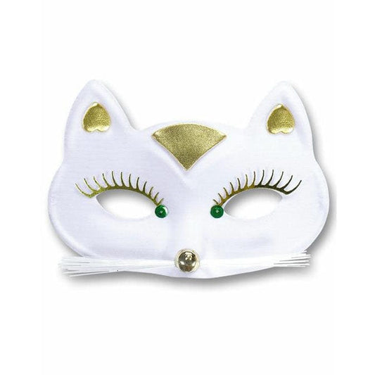 Alpha 55 Masque chat en tissu en blanc