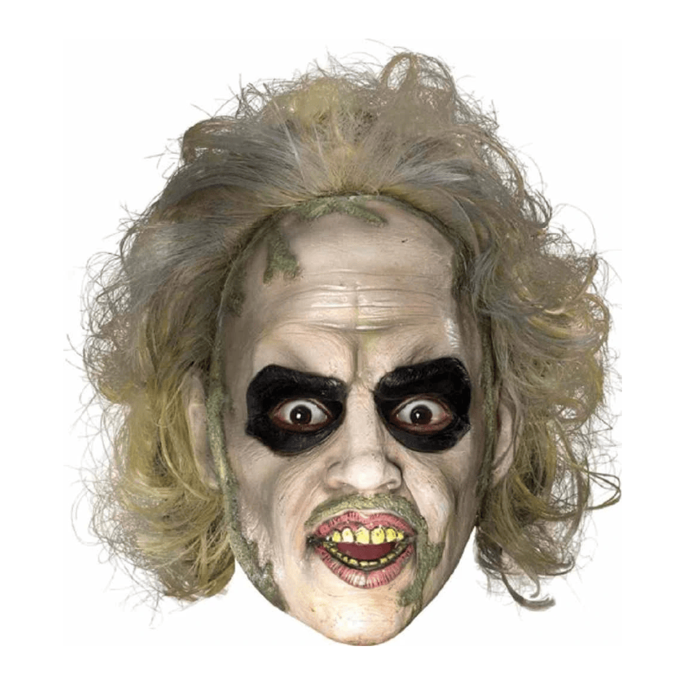 Alpha 55 Masque Latex Beetlejuice avec Cheveux – Halloween