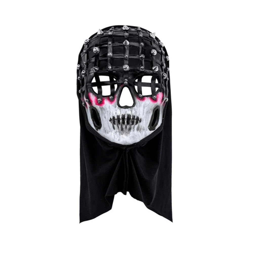 Alpha 55 Masque Latex Capuche Sadique Clouté Halloween