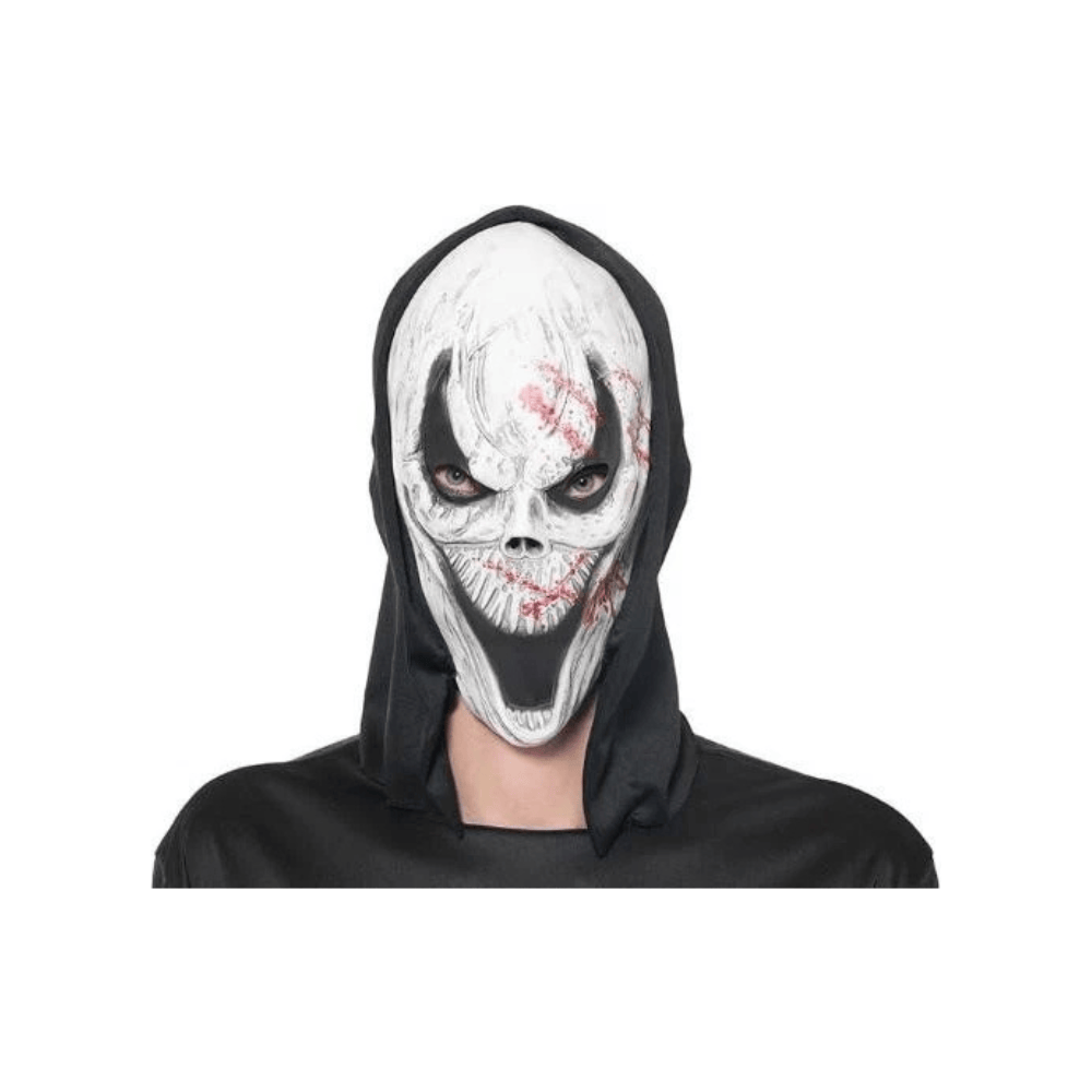 Alpha 55 Masque Latex Capuche Scream Effet Sang Halloween