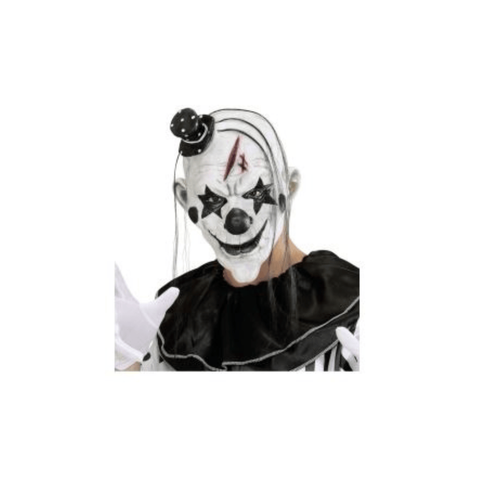 Alpha 55 Masque Latex Mini HDF et Cheveux Clown Tueur