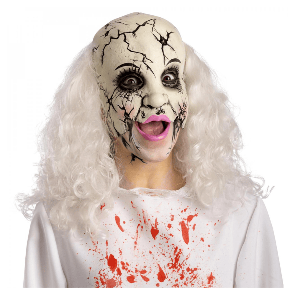 Alpha 55 Masque Latex Poupée Cassée Sans Menton – Halloween