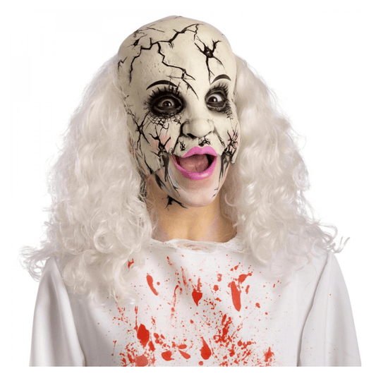 Alpha 55 Masque Latex Poupée Cassée Sans Menton – Halloween