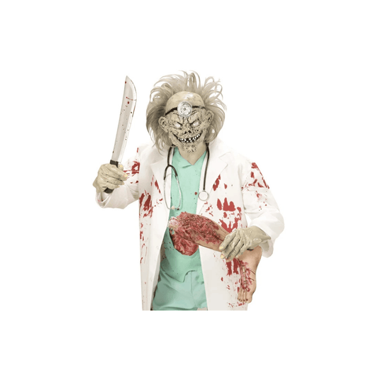 Alpha 55 Masque Latex Zombie Docteur avec Cheveux