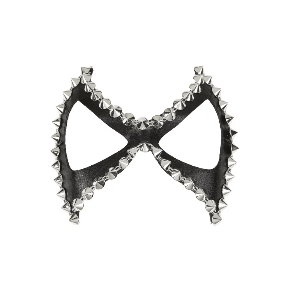 Alpha 55 masque loup Loup Clouté Noir Argent – Déguisement